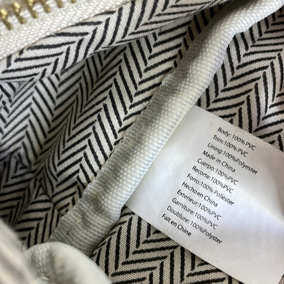 Steve Madden Faux Leather Back and Cream Backpack - Picture 11 of 13